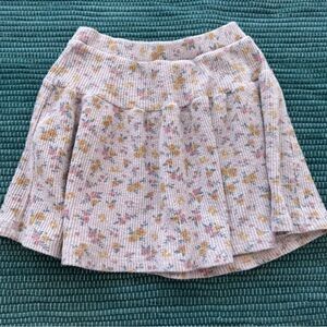 Zara Multicolor Floral Skater Skirt